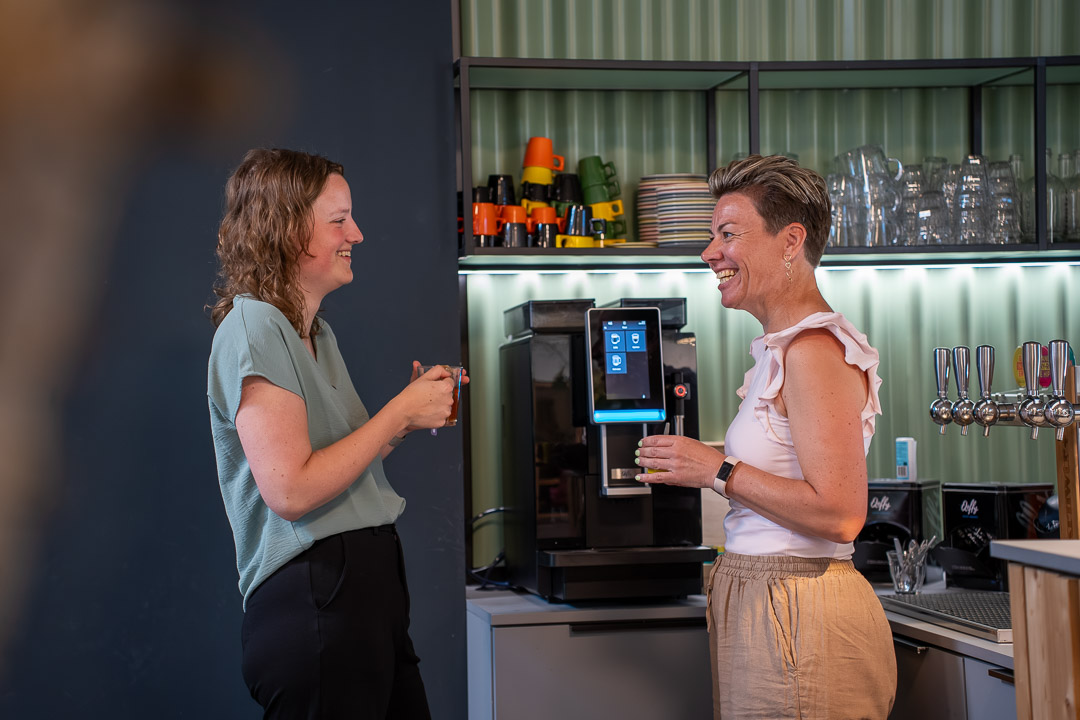 koffie in de bolster collega's